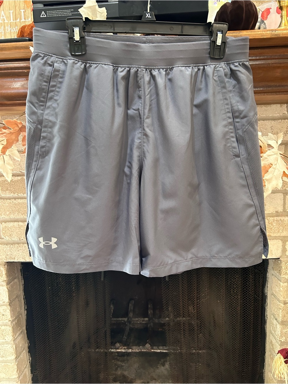 Under Armour Gray Kids Athletic Shorts EUC